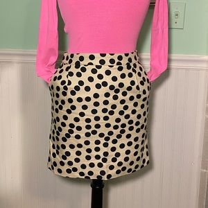 J crew polka dot skirt